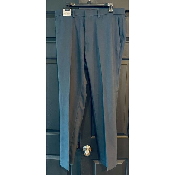 Kenneth Cole REACTION mens Stretch Modern-fit Flat-front dress pants - Picture 2 of 7